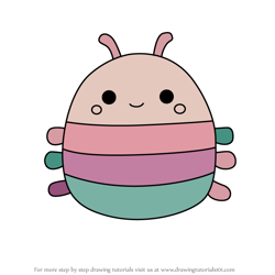 How to Draw Manu the Caterpillar from Squishmallows