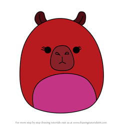 How to Draw Marcia the Capybara from Squishmallows