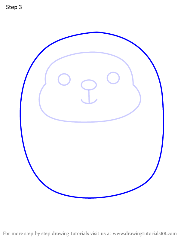 How to Draw Mark the Monkey from Squishmallows (Squishmallows) Step by ...