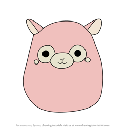 How to Draw Mauve the Alpaca from Squishmallows