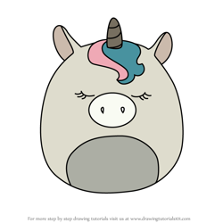 How to Draw Melissa the Unicorn from Squishmallows