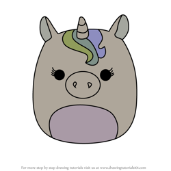 How to Draw Mellie the Unicorn from Squishmallows