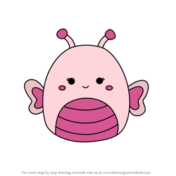 How to Draw Mogo the Butterfly from Squishmallows