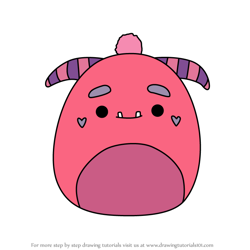 How to Draw Mont the Monster from Squishmallows