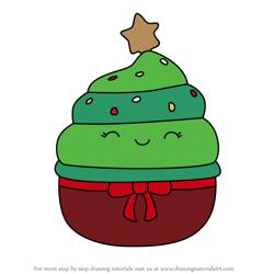 How to Draw Myla the Cupcake from Squishmallows