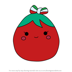How to Draw Natalia the Chili Pepper from Squishmallows