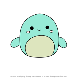 How to Draw Nessie the Loch Ness Monster from Squishmallows