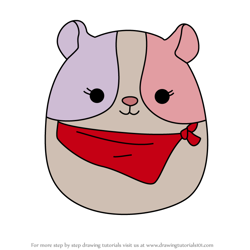 How to Draw Niven the Guinea Pig from Squishmallows