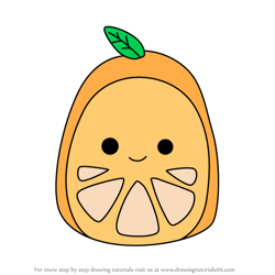 How to Draw Orin the Orange from Squishmallows