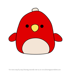 How to Draw Paco the Parrot from Squishmallows