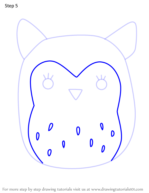 How to Draw Paige the Owl from Squishmallows (Squishmallows) Step by ...