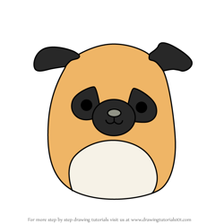 How to Draw Pam the Pug from Squishmallows