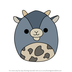 How to Draw Pell the Goat from Squishmallows