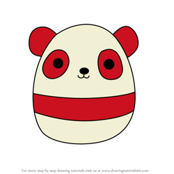How to Draw Penelope the Panda from Squishmallows