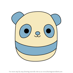 How to Draw Penny the Panda from Squishmallows