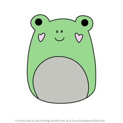 How to Draw Philippe the Frog from Squishmallows