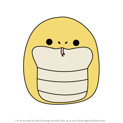 How to Draw Pleyton the Snake from Squishmallows