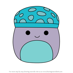 How to Draw Pyle the Mushroom from Squishmallows