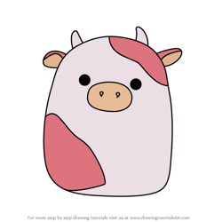 How to Draw Reshma the Cow from Squishmallows