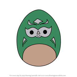 How to Draw Roberto the Masked Luchador from Squishmallows