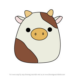 How to Draw Ronnie the Cow from Squishmallows