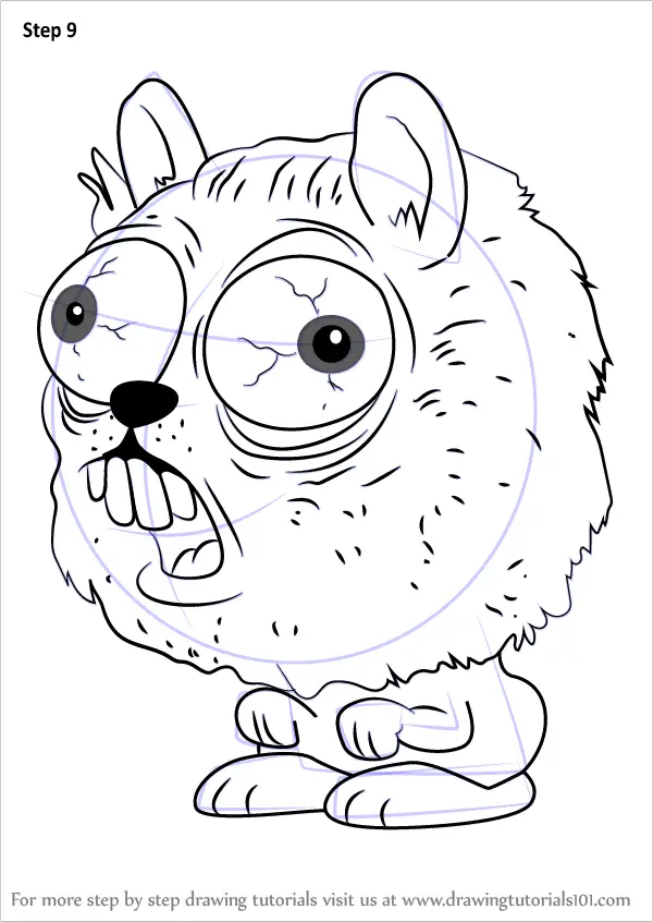 The Ugglys Pet Shop Coloring Pages : Learn How to Draw Smelly Shihtzu