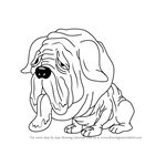 How to Draw Maggoty Mastiff from The Ugglys Pet Shop