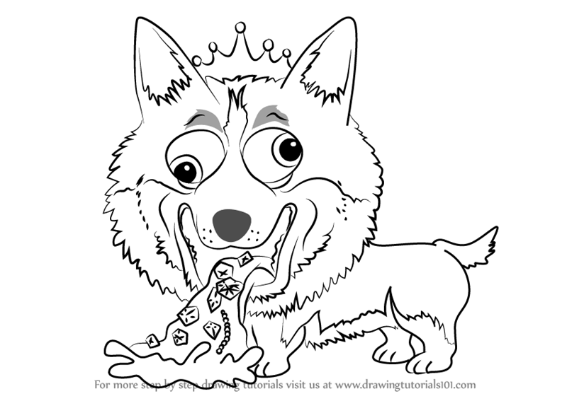 slobrador ugglys pet shop coloring page Gross stenchy ugglys doggy comes