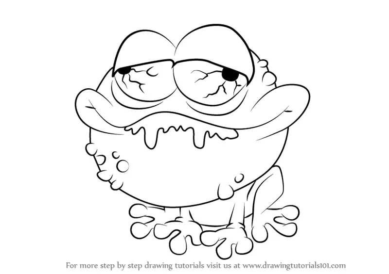 Learn How to Draw Toadkill from The Ugglys Pet Shop (The Ugglys Pet Shop)  Step by Step : Drawing Tutorials