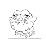 How to Draw Toadkill from The Ugglys Pet Shop