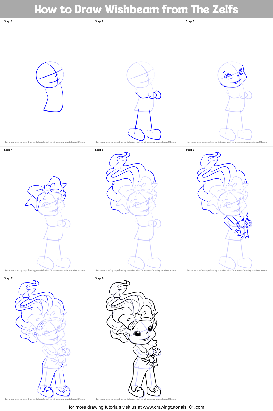 How to Draw Wishbeam from The Zelfs Printable Step by Step