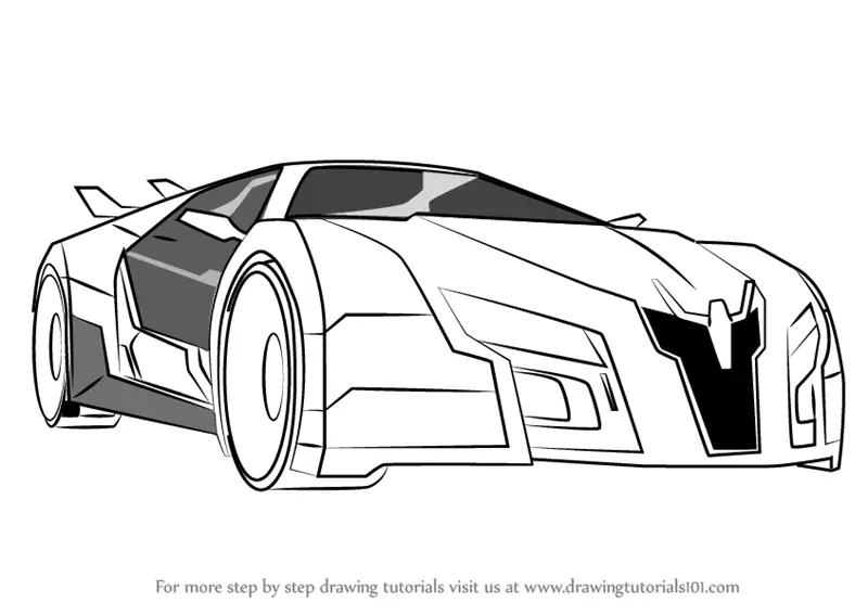 How to Draw Drift Disguised from Transformers printable