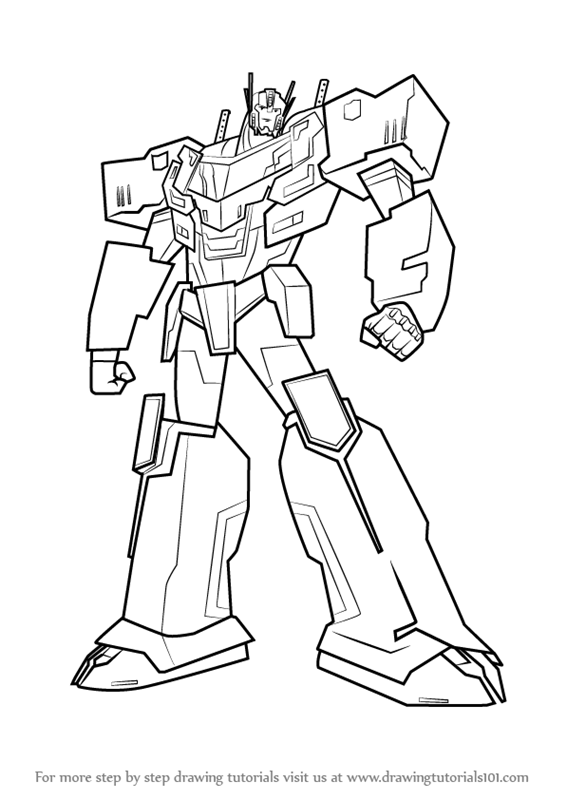  How To Draw Optimus Prime Sketch for Beginner