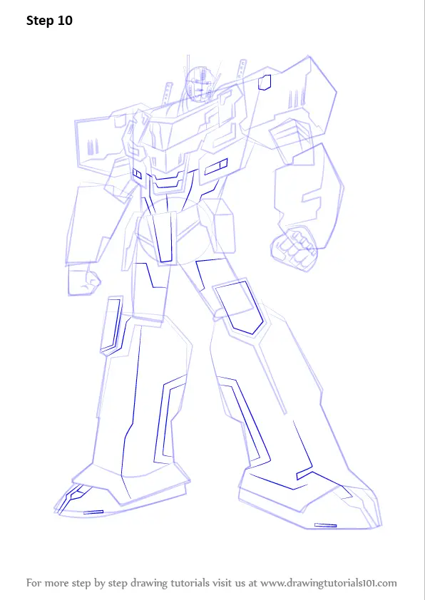 Learn How to Draw Optimus Prime from Transformers (Transformers) Step