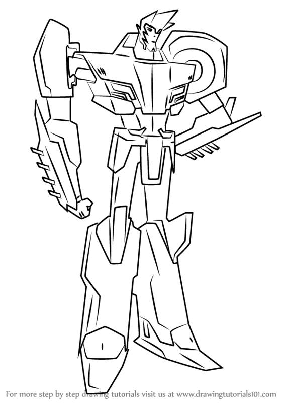 Learn How to Draw Sideswipe from Transformers 