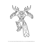 How to Draw Thunderhoof from Transformers