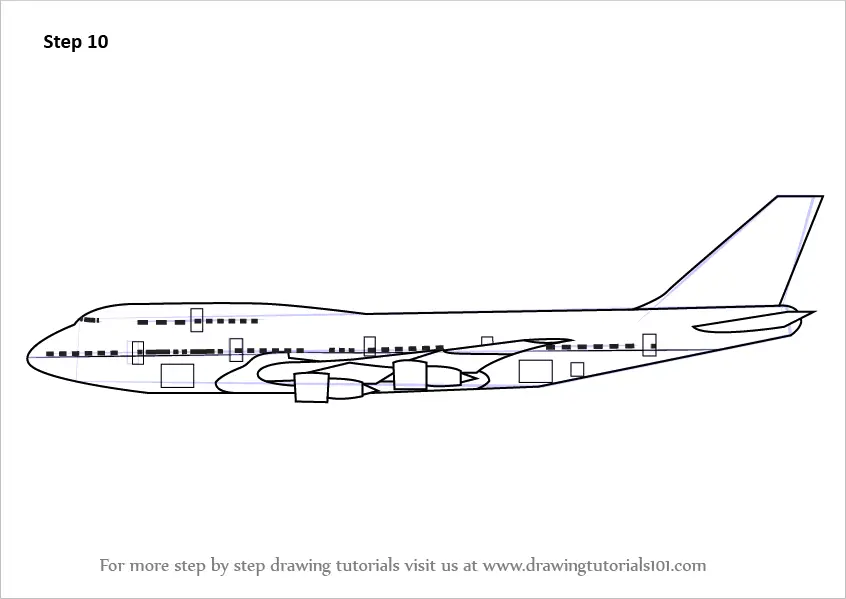 Aeroplane Drawing Outline  Outlinepics