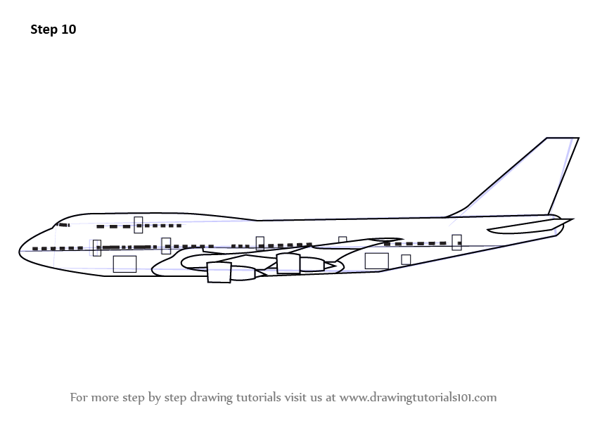 Aeroplane Drawing Outline  Outlinepics