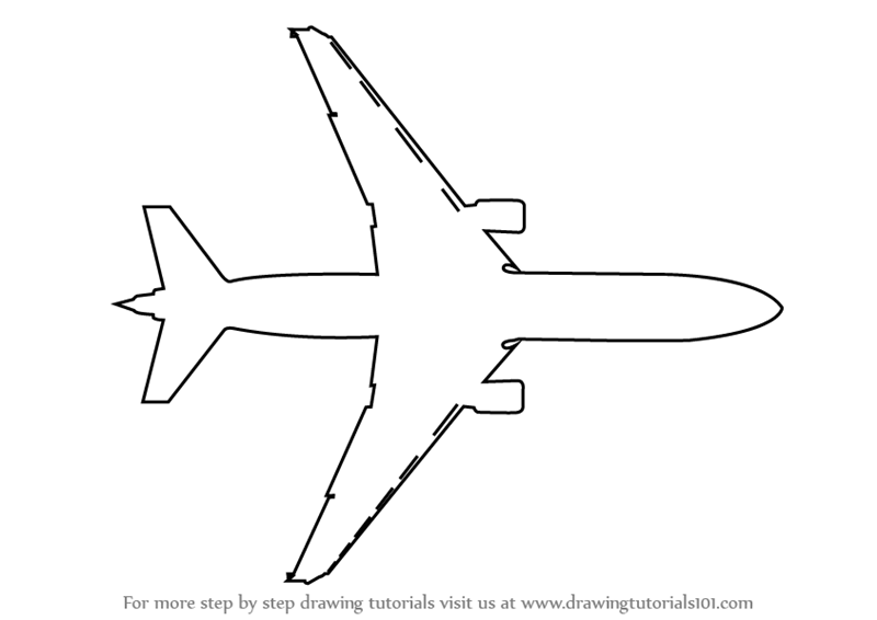 Aeroplane sketch step by step drawing tutorial for kids preschool theme  3615437 Vector Art at Vecteezy