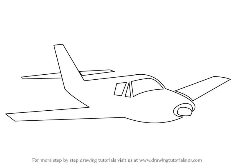 Airplane Drawing Tutorial  How to draw an Airplane step by step