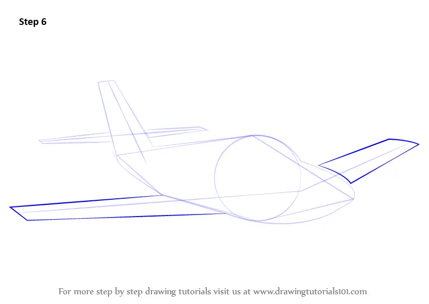 Learn How to Draw Airplane Sketch (Airplanes) Step by Step : Drawing