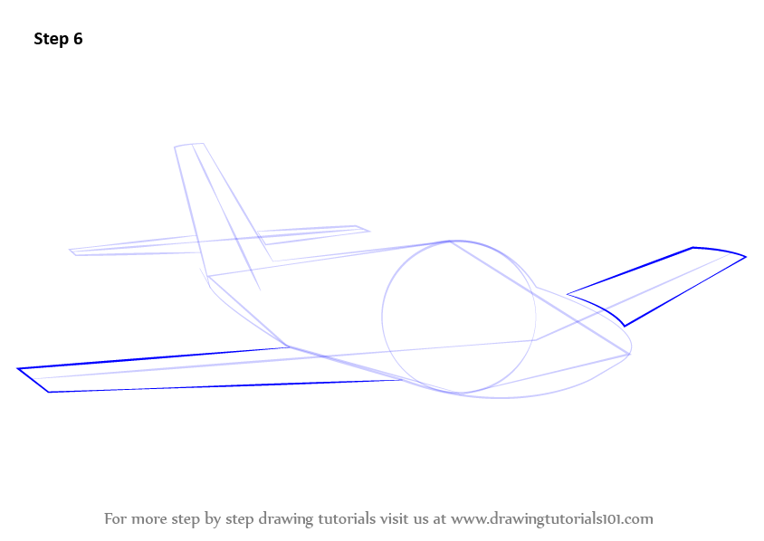 Learn How to Draw Airplane Sketch (Airplanes) Step by Step : Drawing