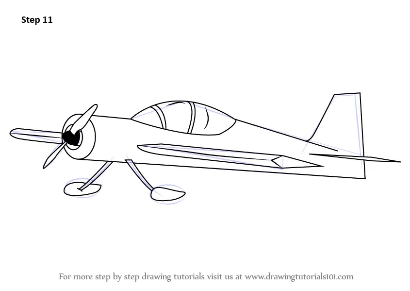 Learn How to Draw Model Airplane (Airplanes) Step by Step : Drawing
