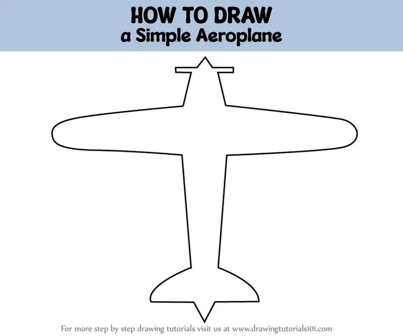 How to Draw a Simple Aeroplane (Airplanes) Step by Step ...