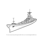 How to Draw USS Missouri aka Big Mo