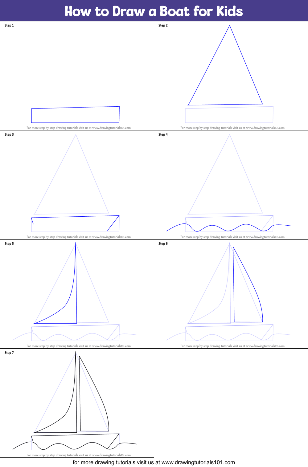 Top 198+ boat drawing easy latest