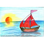 How to Draw a Sailboat on Water