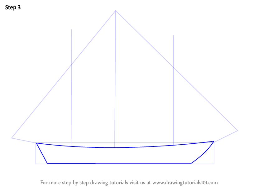 Learn How to Draw a Ship for Kids (Boats and Ships) Step ...