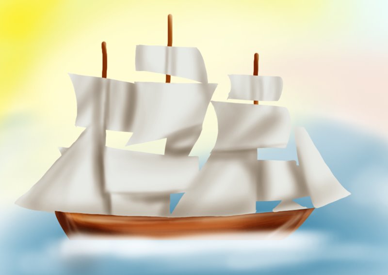 Step by Step How to Draw a Ship for Kids : DrawingTutorials101.com