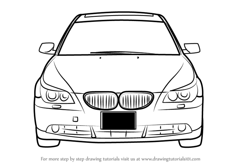 Learn How To Draw Car Front View Cars Step By Step